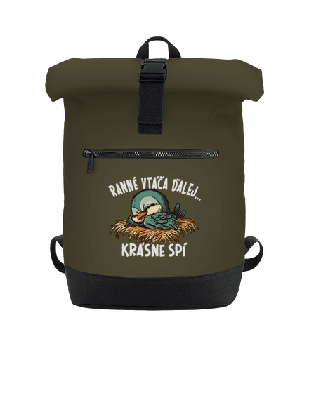 Ranné vtáča spí batoh Military Green