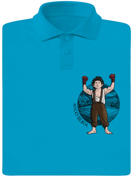Rocky Bilboa pánska polokošeľa Blue Atol