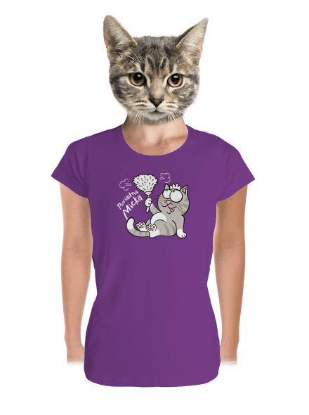 Macko a Micka dámske tričko prémium Purple