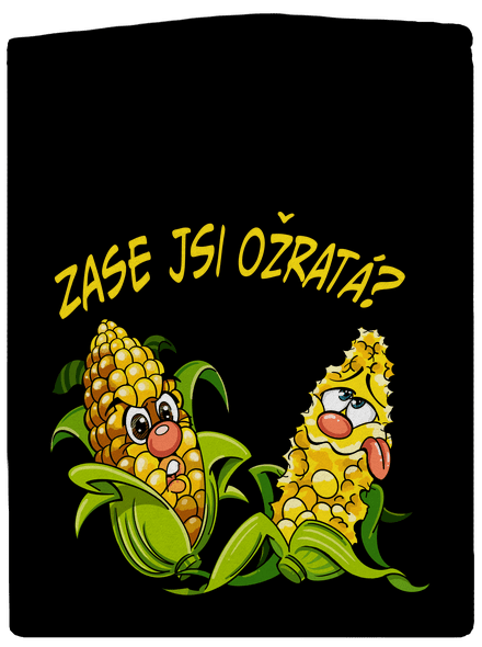 Zase jsi ožratá? dámska mikina na zips Black