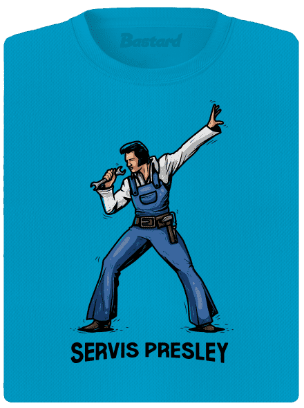 Servis Presley dámske športové tričko Blue Atol