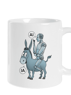 Somár a AI klasický hrnček White