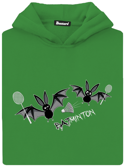 Batminton detská mikina klokanka Kelly Green AWD