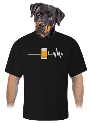 Beer help unisex tričko oversized Black