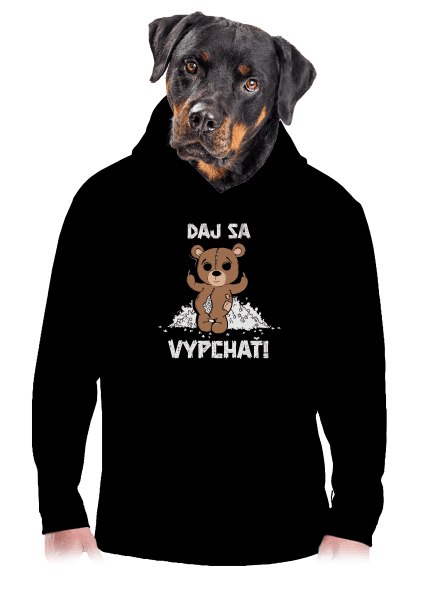 Jdi se vycpat pánska mikina klokanka Black