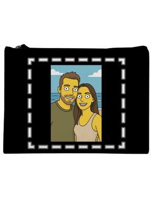 Simpsonovi z vlastnej fotky taštička Black