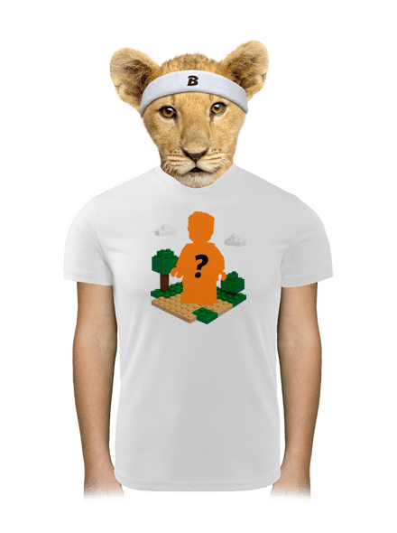 Lego z vlastnej fotky detské športové tričko White