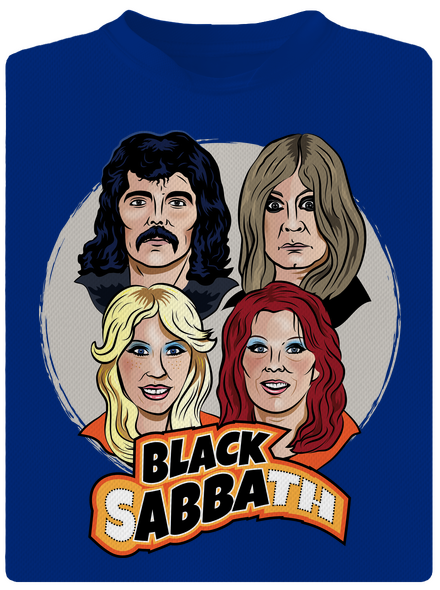 Black Abba pánske športové tričko Royal Blue Mal