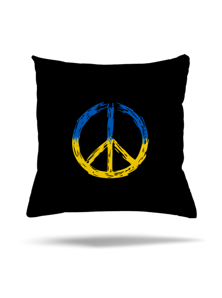 Ukrajina - Peace vankúš Black