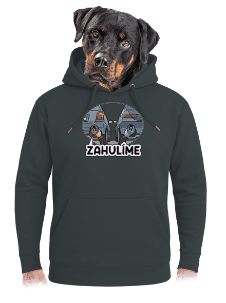 Zahulíme unisex mikina premium Charcoal