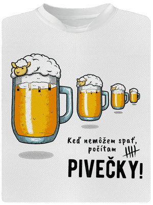 Pivečka pánske športové tričko White