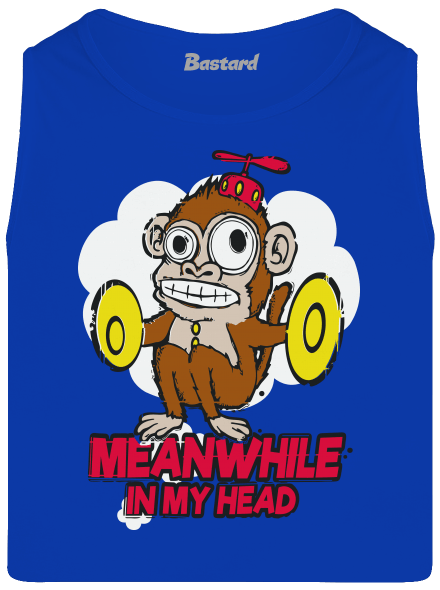 Monkey in my head pánske tielko Royal Blue