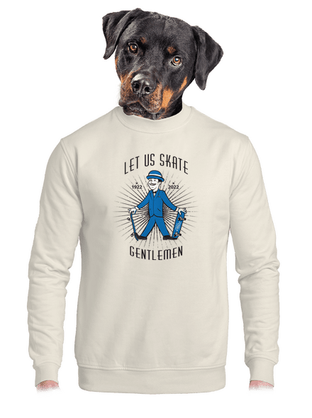 Let us skate unisex mikina bez kapucne Off White
