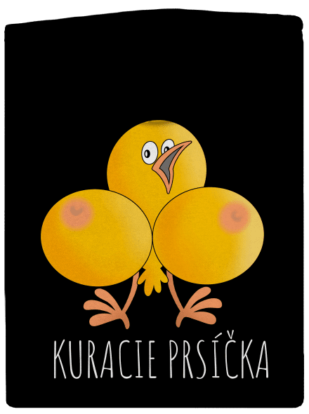Kuracie prsíčka dámska mikina na zips Black
