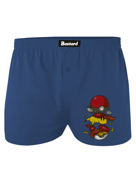 Pokémon burger pánske trenky Blue