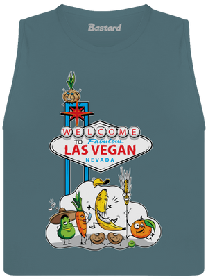 Las Vegan dámske tielko voľné Heather Deep Teal