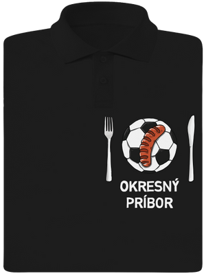 Okresný príbor pánska polokošeľa Black