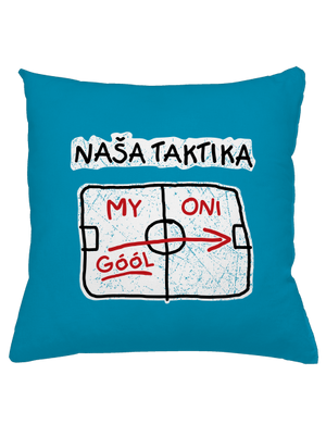 Naša taktika vankúš Blue Turquoise