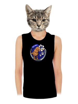 Psí horoskop: Vodnár dámske tielko voľné Black