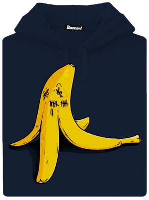 Banán zabijak pánska mikina klokanka Navy