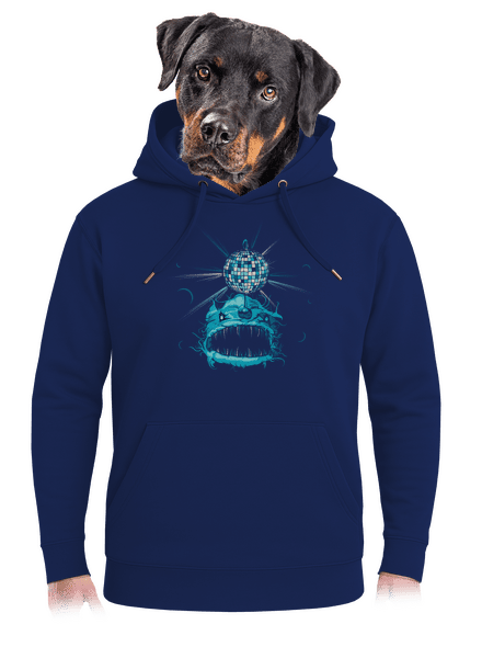 Morský discočert unisex mikina premium Navy