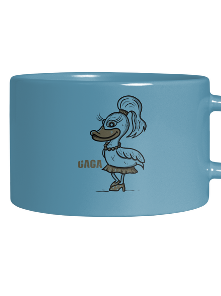 Lejdy Gaga hrnček makronka Blue Macaron