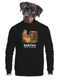 unisex mikina bez kapucne