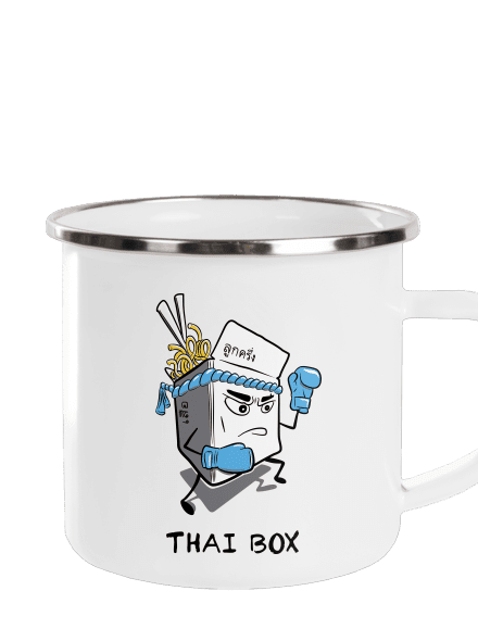 Thai box plecháčik White