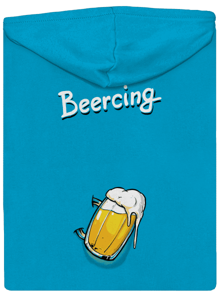 Beercing dámska mikina na zips Blue Atol