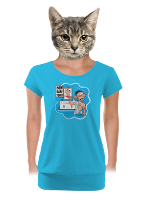 dámske tričko s lemom