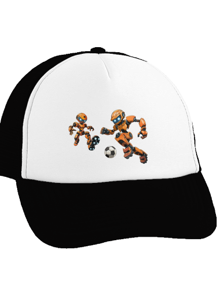 AI futbal šiltovka truckerka Black cap