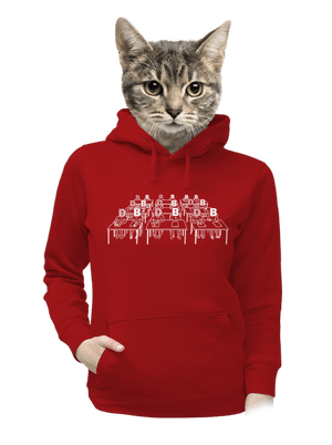 Cimrman: Debil, blbeček dámska mikina klokanka Red Mal