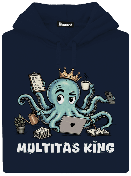 Multitas king pánska mikina klokanka Navy