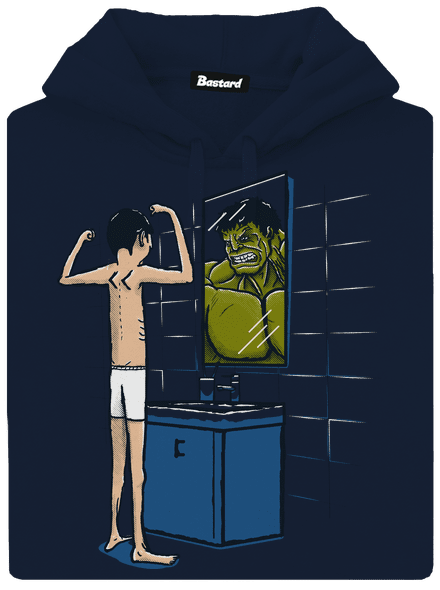 Hulk pánska mikina klokanka Navy