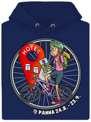 Cyklistický horoskop: Panna unisex mikina premium Navy