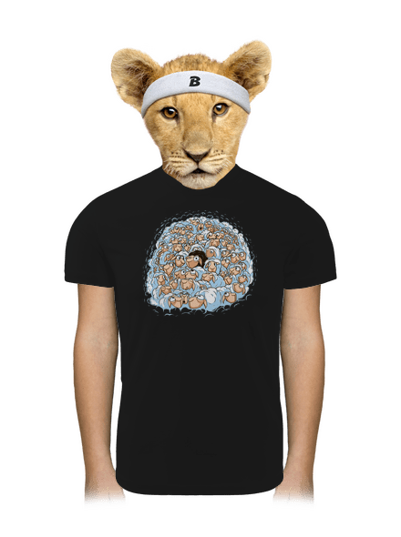 Nejdem s davom detské športové tričko Black