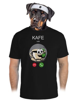 Kafe volá pánske športové tričko Black