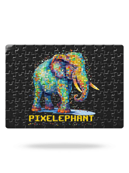 Pixelephant puzzle White