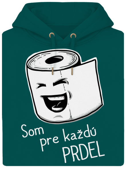 Prdel unisex mikina premium Emerald Green