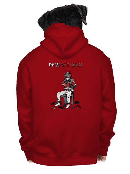 DeviAnt-man pánska mikina na zips Red