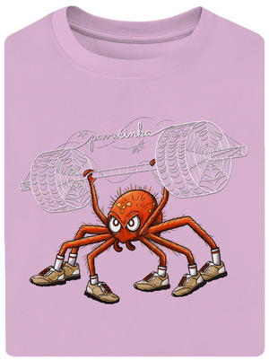 Pavučinka unisex tričko oversized Orchid