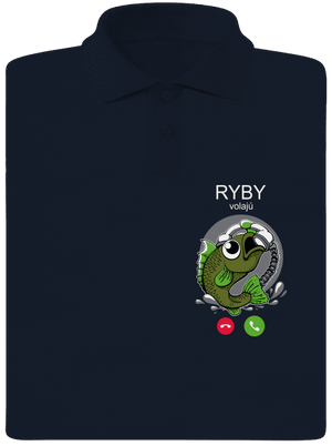 Ryby volají pánska polokošeľa Navy Mal