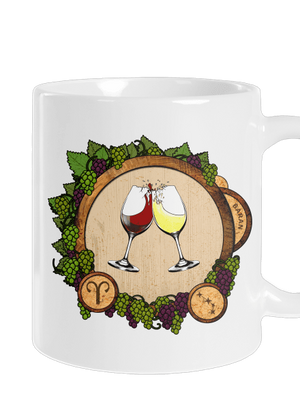 Vínny horoskop: Baran klasický hrnček White