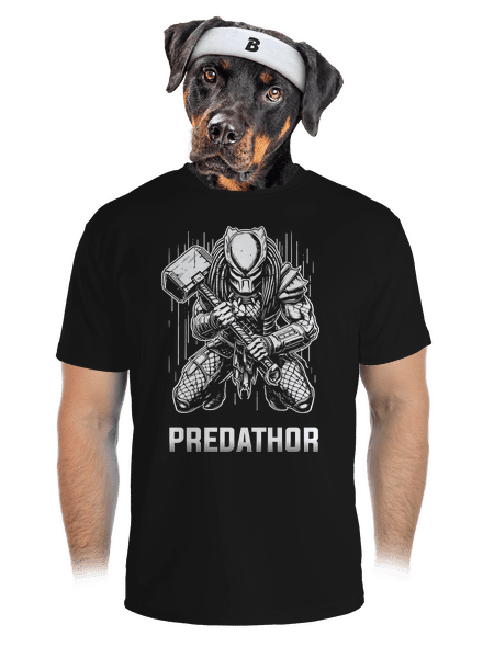 PredaThor a kladivko pánske športové tričko Black