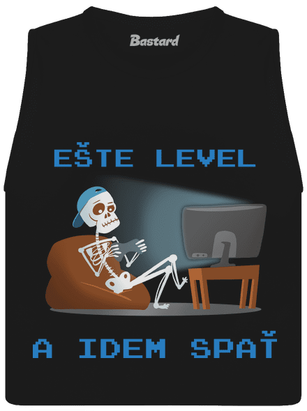 Ešte level dámske tielko voľné Black