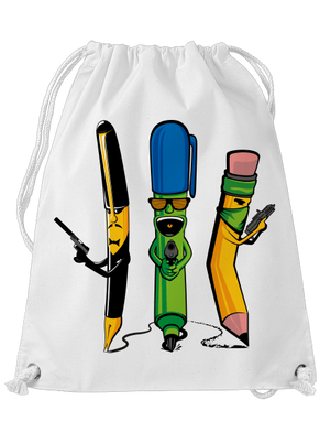 Písací gang vak White