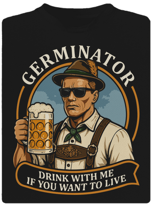 Germinator pánske športové tričko Black