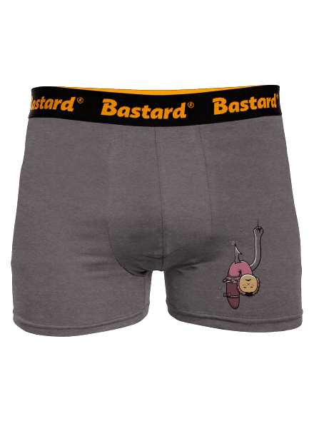 Dáda na rybách boxerky Gray Melange