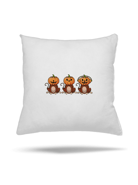 Halloween opičky vankúš White