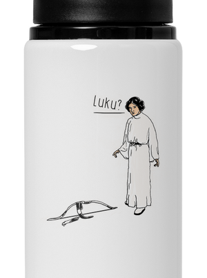 Luke a Leia flaša na vodu White